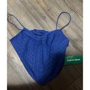 SHEIN Royal Blue Lace Camisole